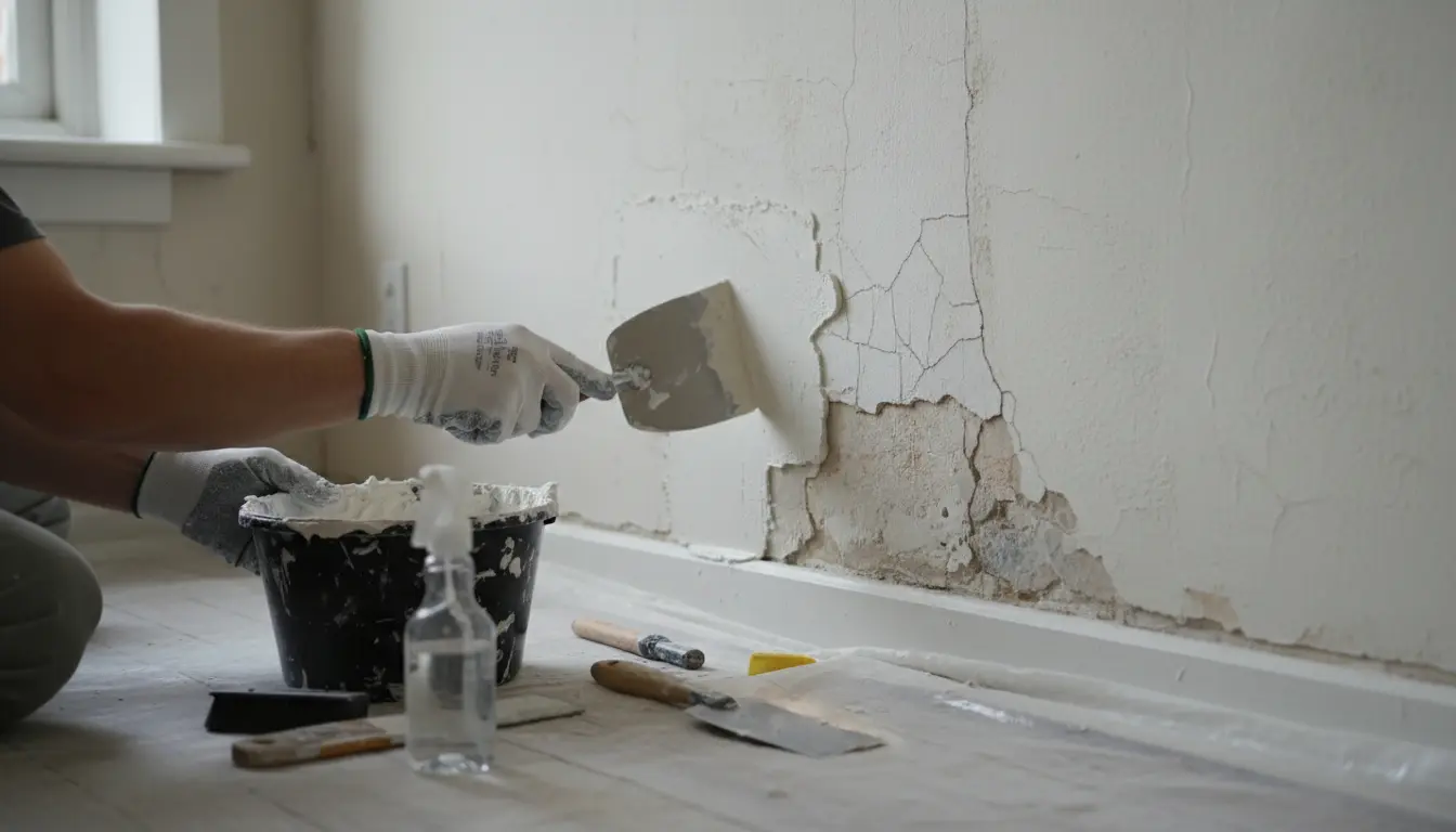 stucwerk repareren